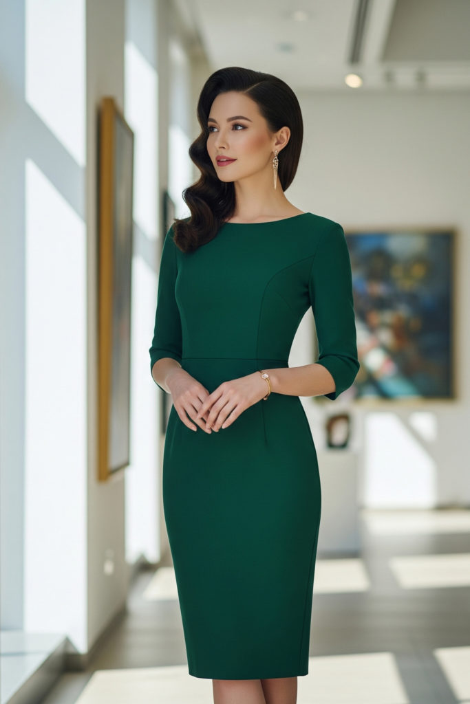 woman with theatrical romantic body type