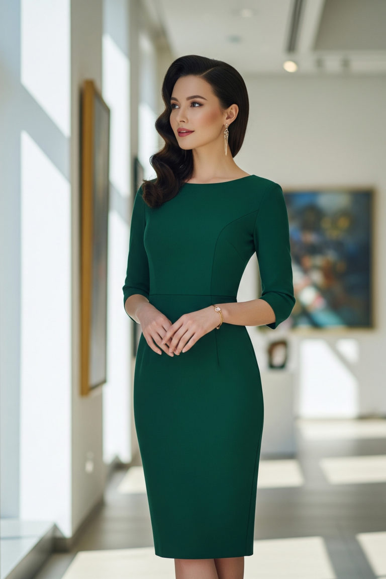woman with theatrical romantic body type