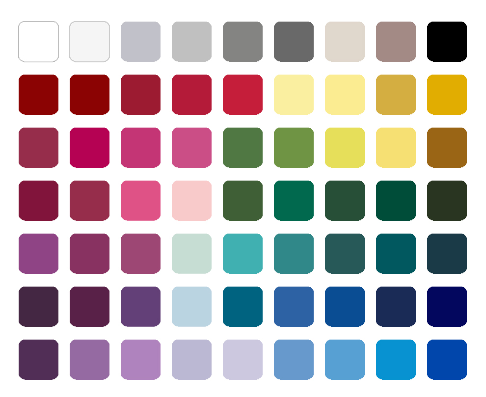 Deep Winter i.e. Dark Winter color palette
