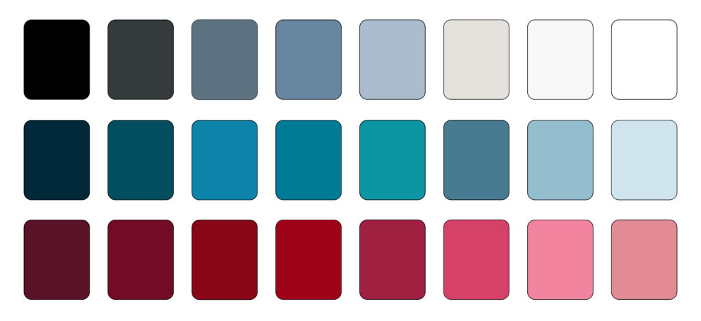 True winter color palette